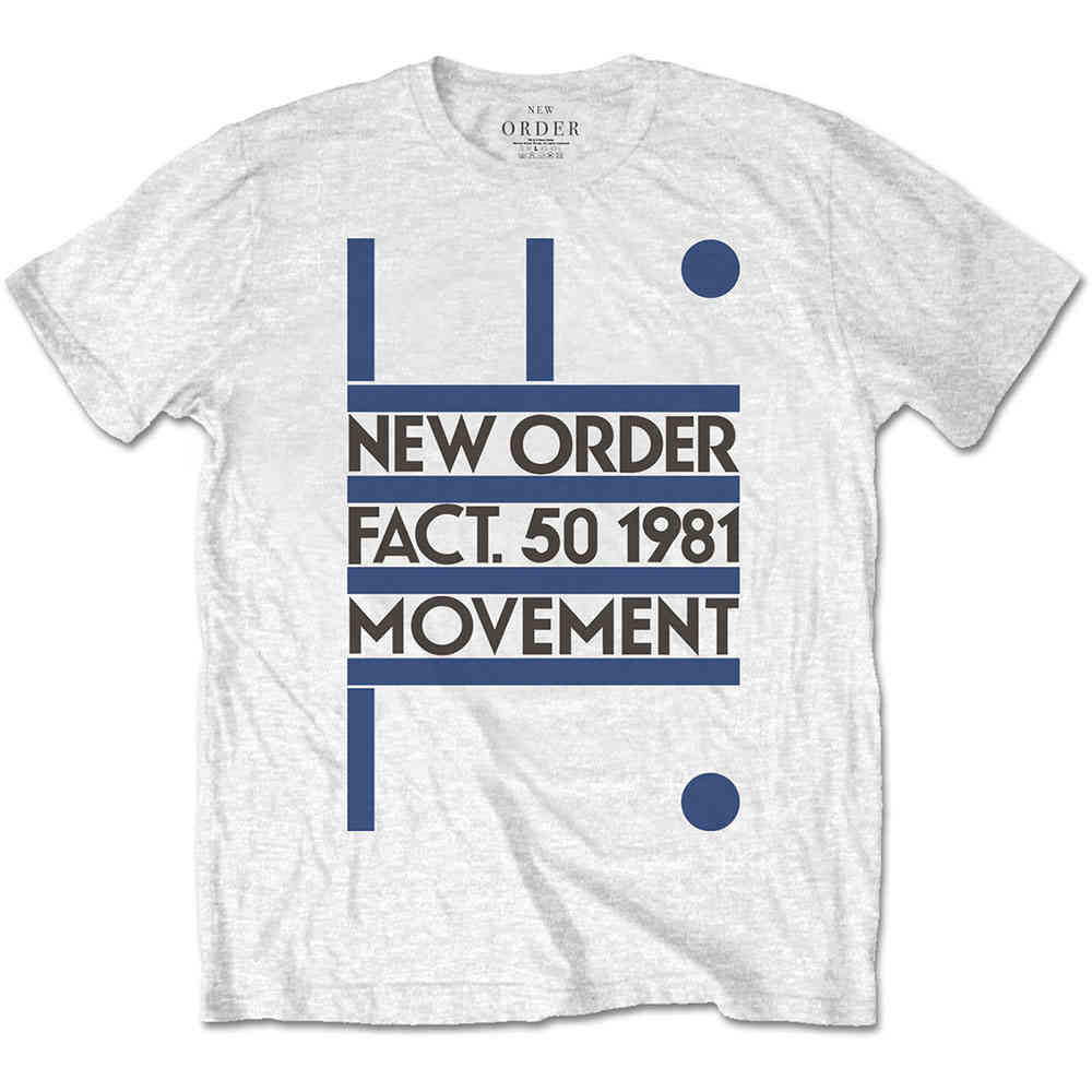 New Order - Movement Tshirt Homme - Blanc